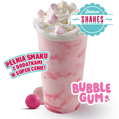 Shake Bubble Gum z Bitą Śmietaną i Marshmallow 500ml - cena, promocje, dostawa