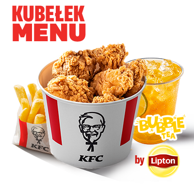 "Kubełek Menu dla 1 os. Hot Wings z Bubble Tea " - cena, promocje, dostawa