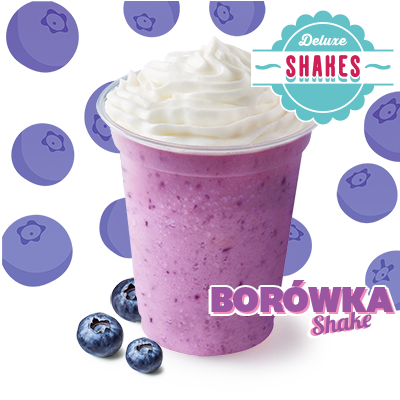 Shake Borówka z bitą śmietaną 300 ml - cena, promocje, dostawa