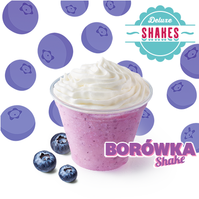 Shake Borówka z bitą śmietaną 180 ml - cena, promocje, dostawa