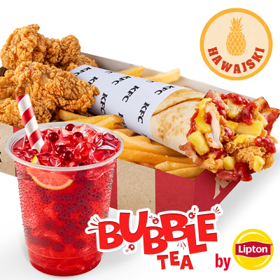 Pizza Twister Hawajski Big Box z Bubble Tea - cena, promocje, dostawa