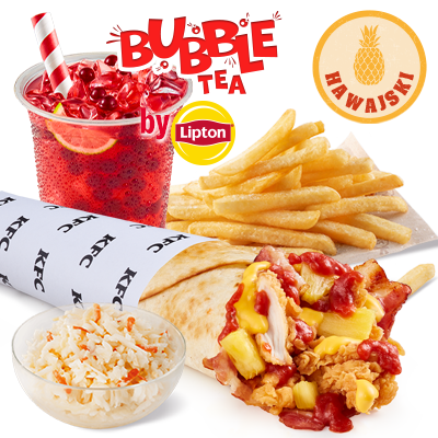 Zestaw Pizza Twister Hawajski z Bubble Tea - cena, promocje, dostawa
