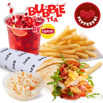 Zestaw Pizza Twister Pepperoni z Bubble Tea - cena, promocje, dostawa