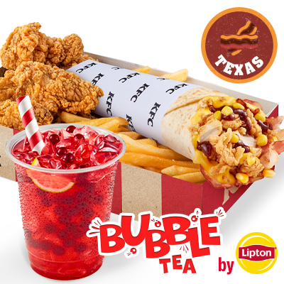 Pizza Twister Texas Big Box z Bubble Tea - cena, promocje, dostawa