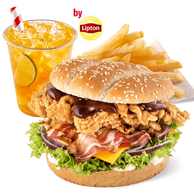 Grander Burger Zestaw z Bubble Tea - cena, promocje, dostawa