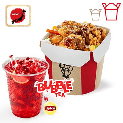Zestaw Ryż i Bites Orientalny Teriyaki Grande z Bubble Tea - cena, promocje, dostawa