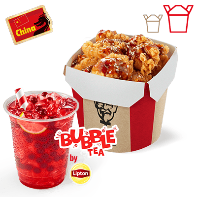 Zestaw Bites Sweet Chilli Grande z Bubble Tea - cena, promocje, dostawa