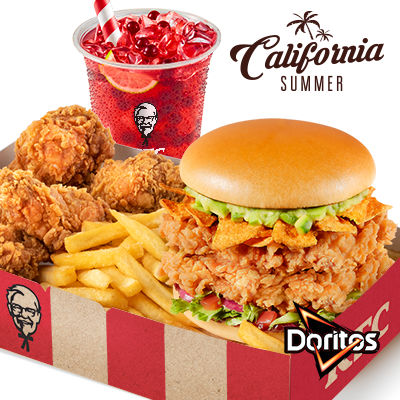Podwójny California Burger Big Box z Bubble Tea - cena, promocje, dostawa