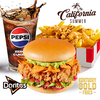 Zestaw California Burger z Kentucky Gold Fries - cena, promocje, dostawa