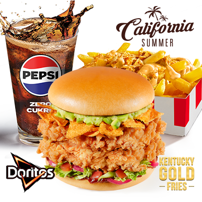 Zestaw Podwójny California Burger z Kentucky Gold Fries - cena, promocje, dostawa