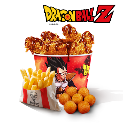 Bucket for One Dragon Ball Z Teriyaki Hot Wings & Cheese Balls - price, promotions, delivery