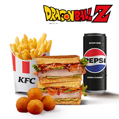 Zestaw Spicy Teriyaki Katsu Sando & Kulki Serowe Dragon Ball Z