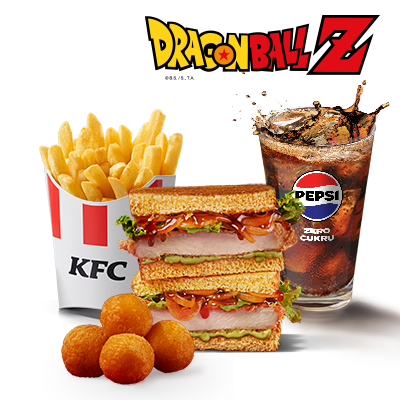 Zestaw Spicy Teriyaki Katsu Sando & Kulki Serowe Dragon Ball Z