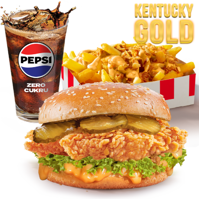 Zestaw Kentucky Gold Zinger z Kentucky Gold Fries - cena, promocje, dostawa