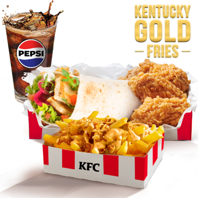 Halloumi Vege Twister z Kentucky Gold Fries Big Box - cena, promocje, dostawa