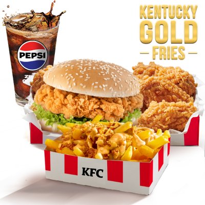 Zinger z Kentucky Gold Fries Big Box - cena, promocje, dostawa
