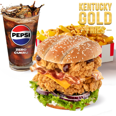 Zestaw Podwójny Grander z Kentucky Gold Fries - cena, promocje, dostawa
