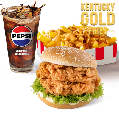Zestaw Podwójny Zinger z Kentucky Gold Fries - cena, promocje, dostawa