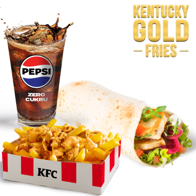 Zestaw Halloumi Vege Twister z Kentucky Gold Fries - cena, promocje, dostawa