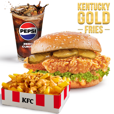 Zestaw Kentucky Gold Zinger z Kentucky Gold Fries - cena, promocje, dostawa