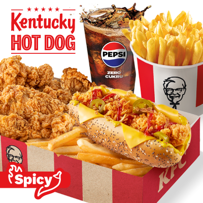 Kentucky Hot Dog Spicy Big Box XL - cena, promocje, dostawa