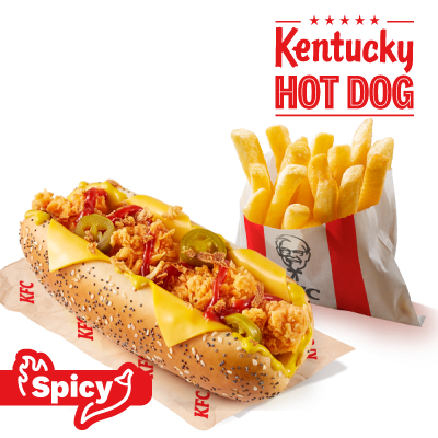 Kentucky Hot Dog Spicy + frytki