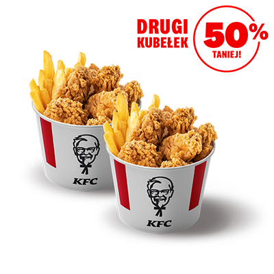 Kubełek dla 1 os. Hot Wings + drugi 50% taniej - cena, promocje, dostawa