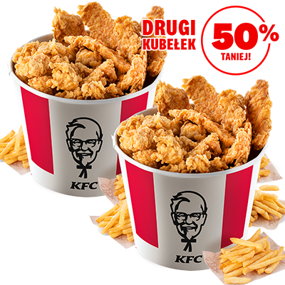Kubełek Strips&Bites dla 4 osób + drugi 50% taniej