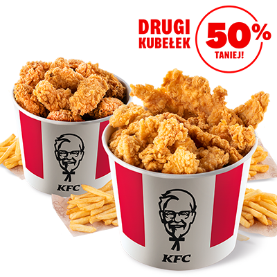 Kubełek Strips&Bites + Kubełek 15 Hot Wings - cena, promocje, dostawa