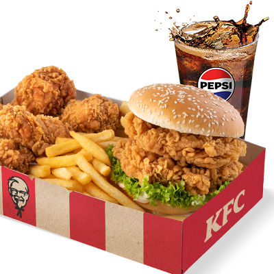 Double Zinger Burger Big Box - price, promotions, delivery