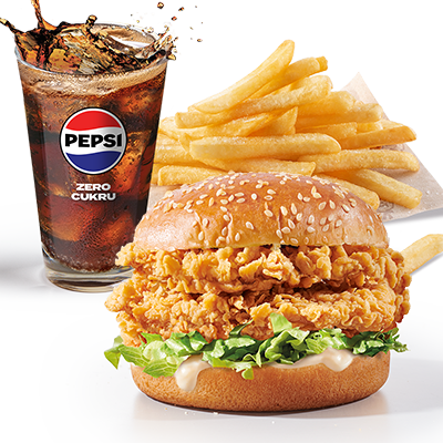Double Zinger Burger Menu - price, promotions, delivery