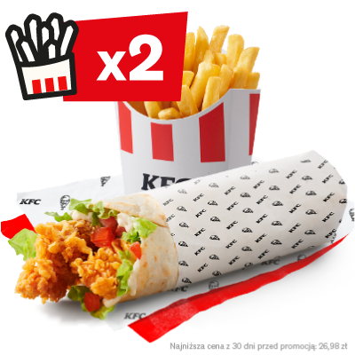 Twister + Duże Frytki - cena, promocje, dostawa