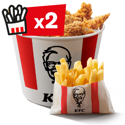 Bucket 4x Strips 4x Hot Wings 4x Drumstick Fries - price, promotions, delivery