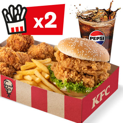 Zinger Burger Podwójny Big Box - cena, promocje, dostawa