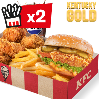 Kentucky Gold Zinger Burger Big Box