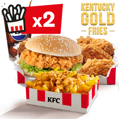 Zinger z Kentucky Gold Fries Big Box - cena, promocje, dostawa