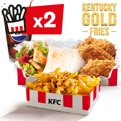Halloumi Vege Twister z Kentucky Gold Fries Big Box - cena, promocje, dostawa