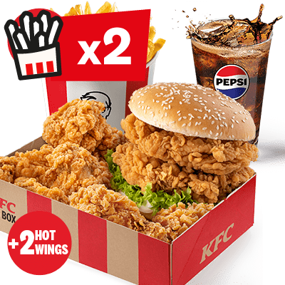 Zinger Burger Podwójny Big Box XL - cena, promocje, dostawa