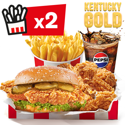 Kentucky Gold Zinger Burger Big Box XL - cena, promocje, dostawa