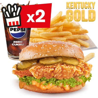 Zestaw Kentucky Gold Zinger Burger - cena, promocje, dostawa