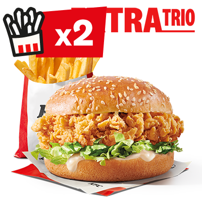 Zinger Burger, Large Fries - price, promotions, delivery