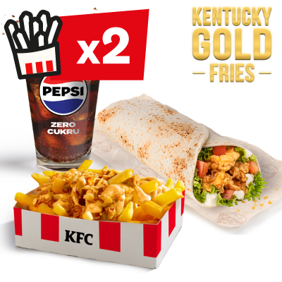 Zestaw Twister z Kentucky Gold Fries - cena, promocje, dostawa