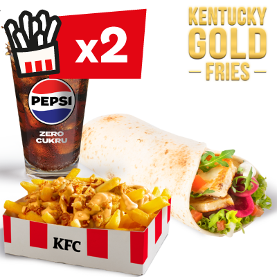 Zestaw Halloumi Vege Twister z Kentucky Gold Fries - cena, promocje, dostawa