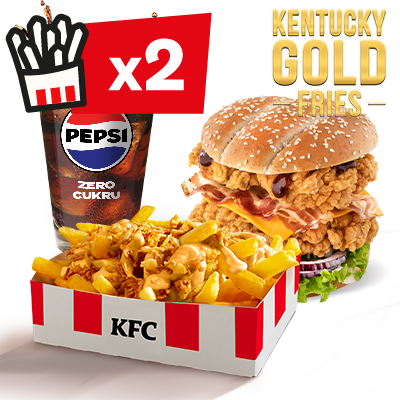 Zestaw Podwójny Grander z Kentucky Gold Fries - cena, promocje, dostawa