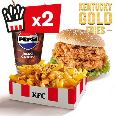 Zestaw Podwójny Zinger z Kentucky Gold Fries - cena, promocje, dostawa