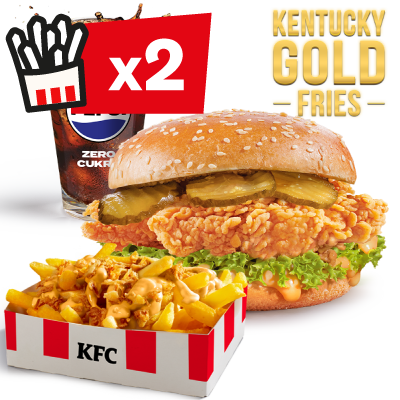 Zestaw Kentucky Gold Zinger z Kentucky Gold Fries - cena, promocje, dostawa