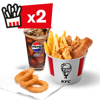 Classic Bucket for one & Refill & 3x Onion Rings - price, promotions, delivery