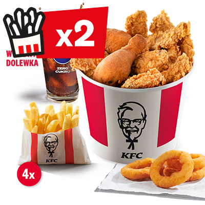 Kubełek Podwójny Classic 2x Wielka Dolewka & 4x Onion Rings - cena, promocje, dostawa