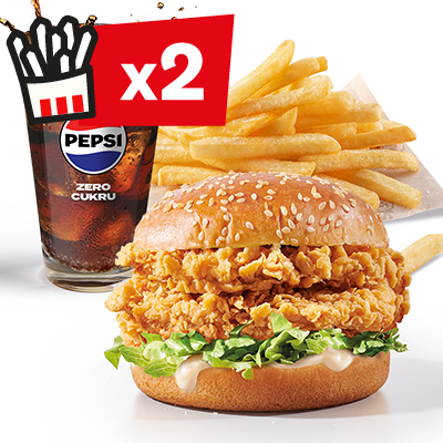 Zestaw Zinger Burger Podwójny - cena, promocje, dostawa