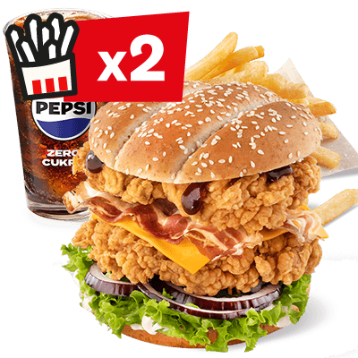 Double Grander Burger Menu